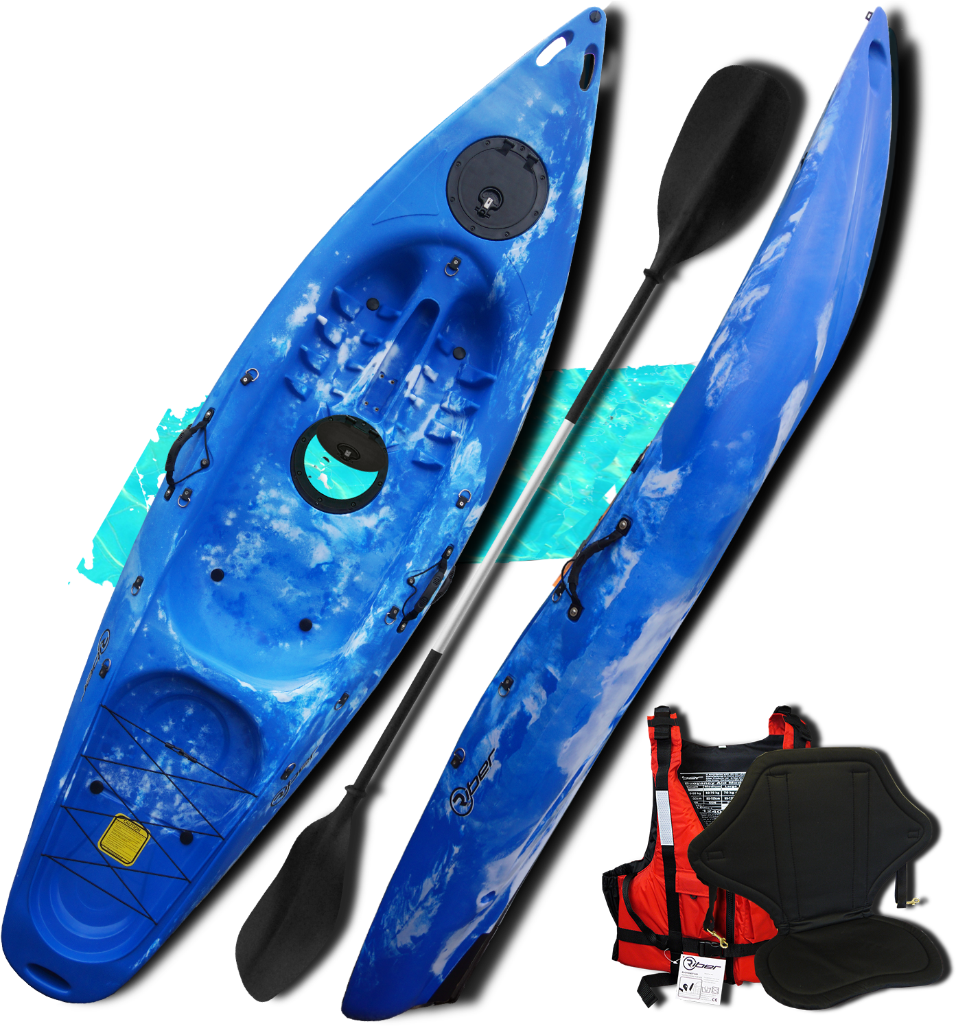 84641914-1 - Surf Kayaking (1500x1500), Png Download