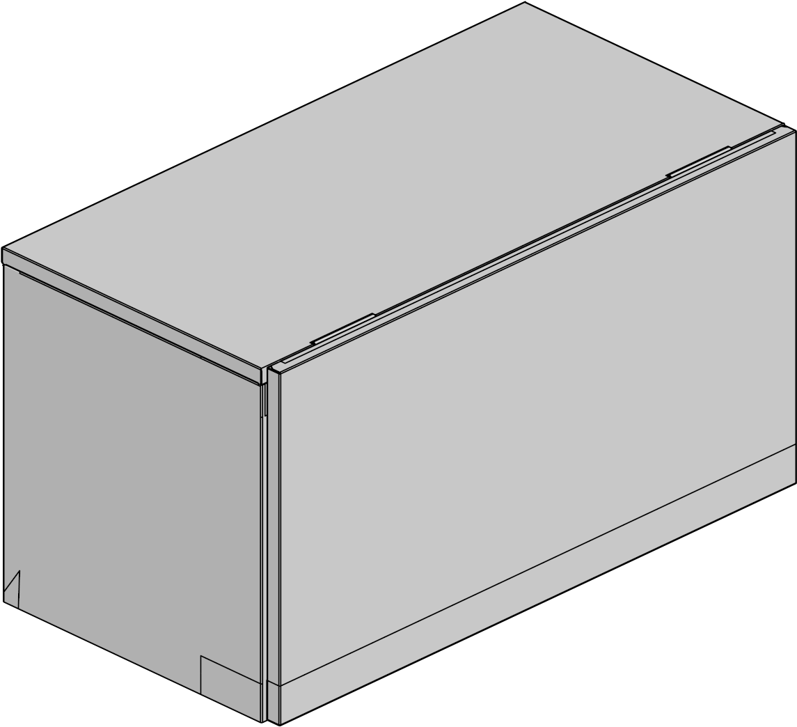 Bin-over The Case,v - Box (1200x1200), Png Download