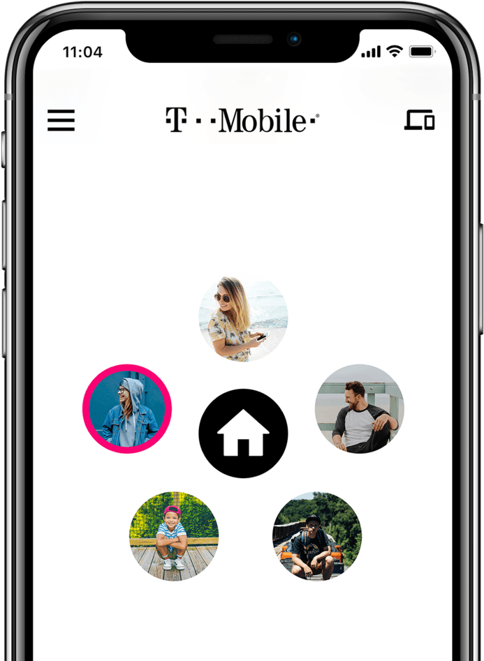 T Mobile Logo Png - T Mobile Familymode Home Base (1300x1042), Png Download