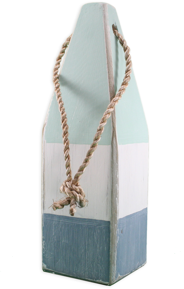 Buoy -12″h Aqua/white/nantucket Blue - Handbag (1000x1000), Png Download