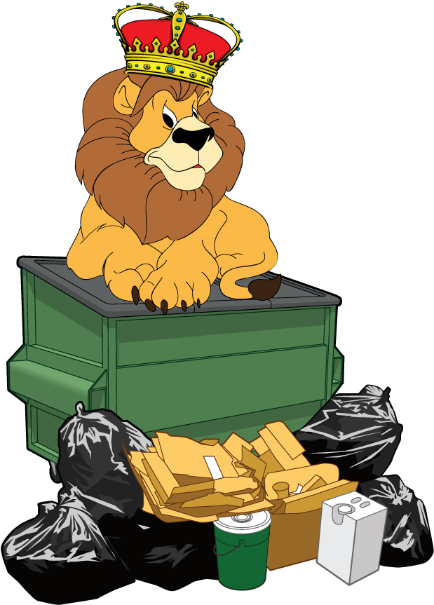 Best Trash Removal Service - King On Trash (637x894), Png Download