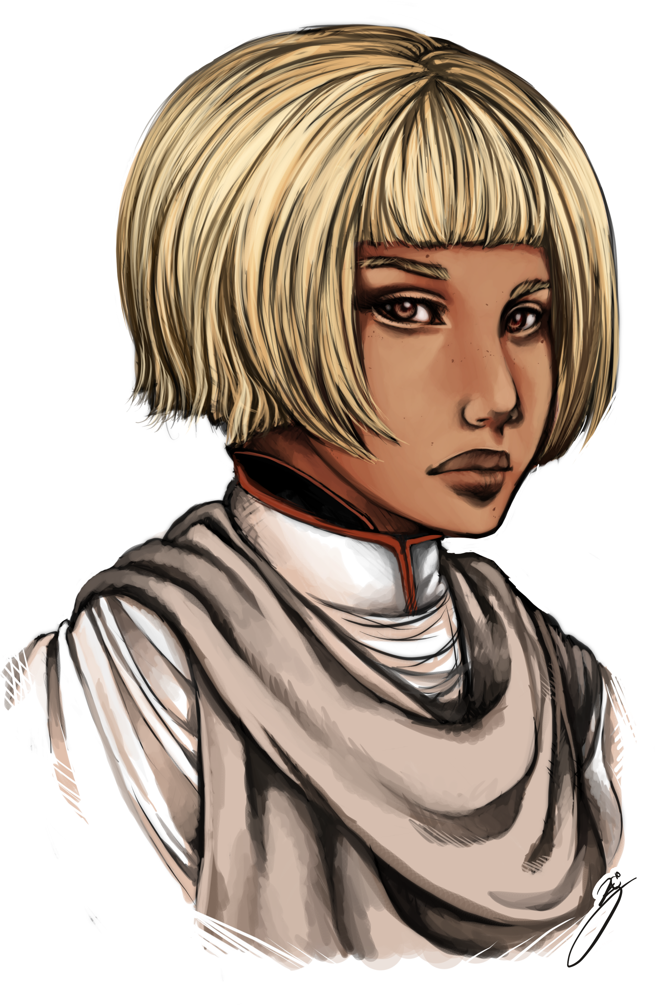 Priestfemaleport - Priest Female Art (2336x3504), Png Download