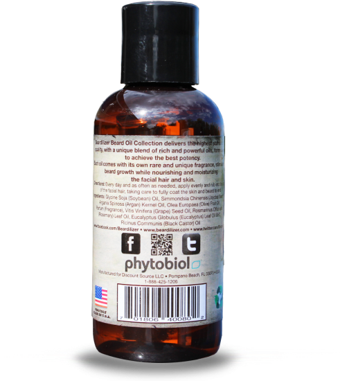 Beardilizer Beard Oil Collection - Bottle (555x555), Png Download