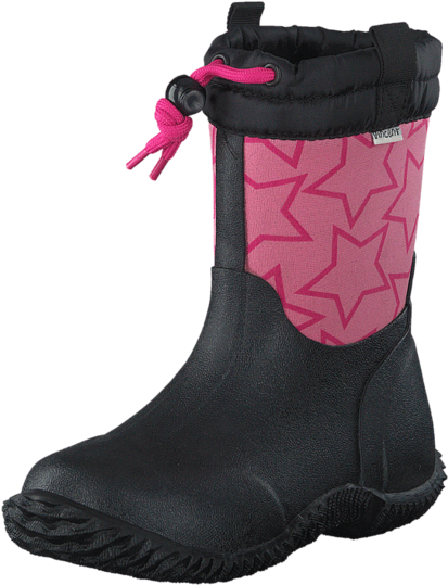 Rio - Boot - Pink Print - Vincent Shoe - Snow Boot (580x725), Png Download