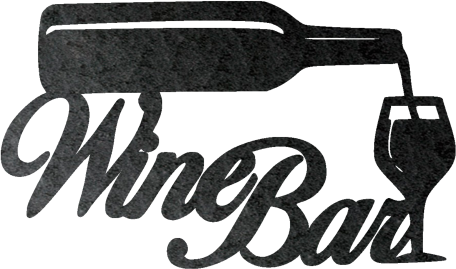 Wine Bar Metal Wall Art (1024x1024), Png Download