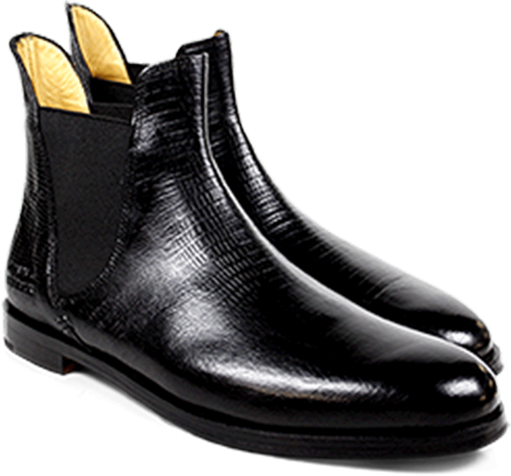 Ankle Boots Susan 2 Lizzard Black Hrs - Chelsea Boot (1024x1024), Png Download