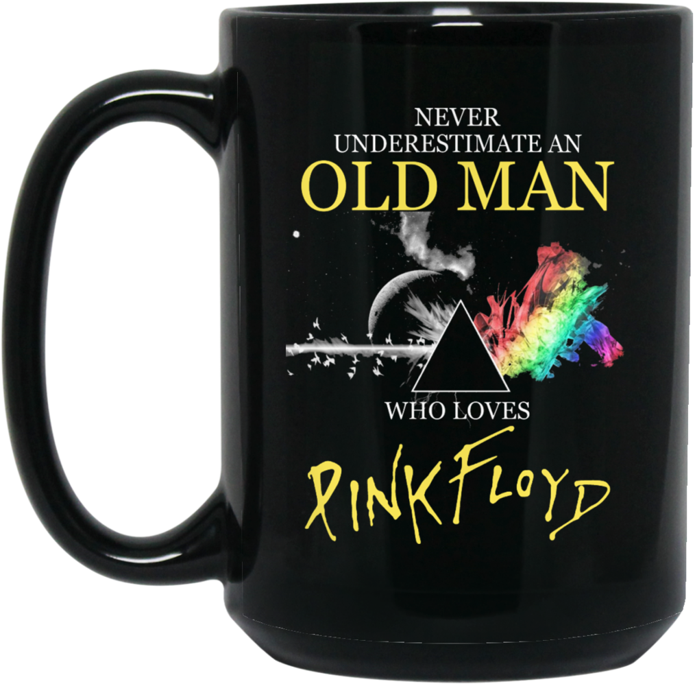 Never Underestimate An Old Man Who Loves Pink Floyd - Never Underestimate An Old Man Who Listens (1024x1024), Png Download