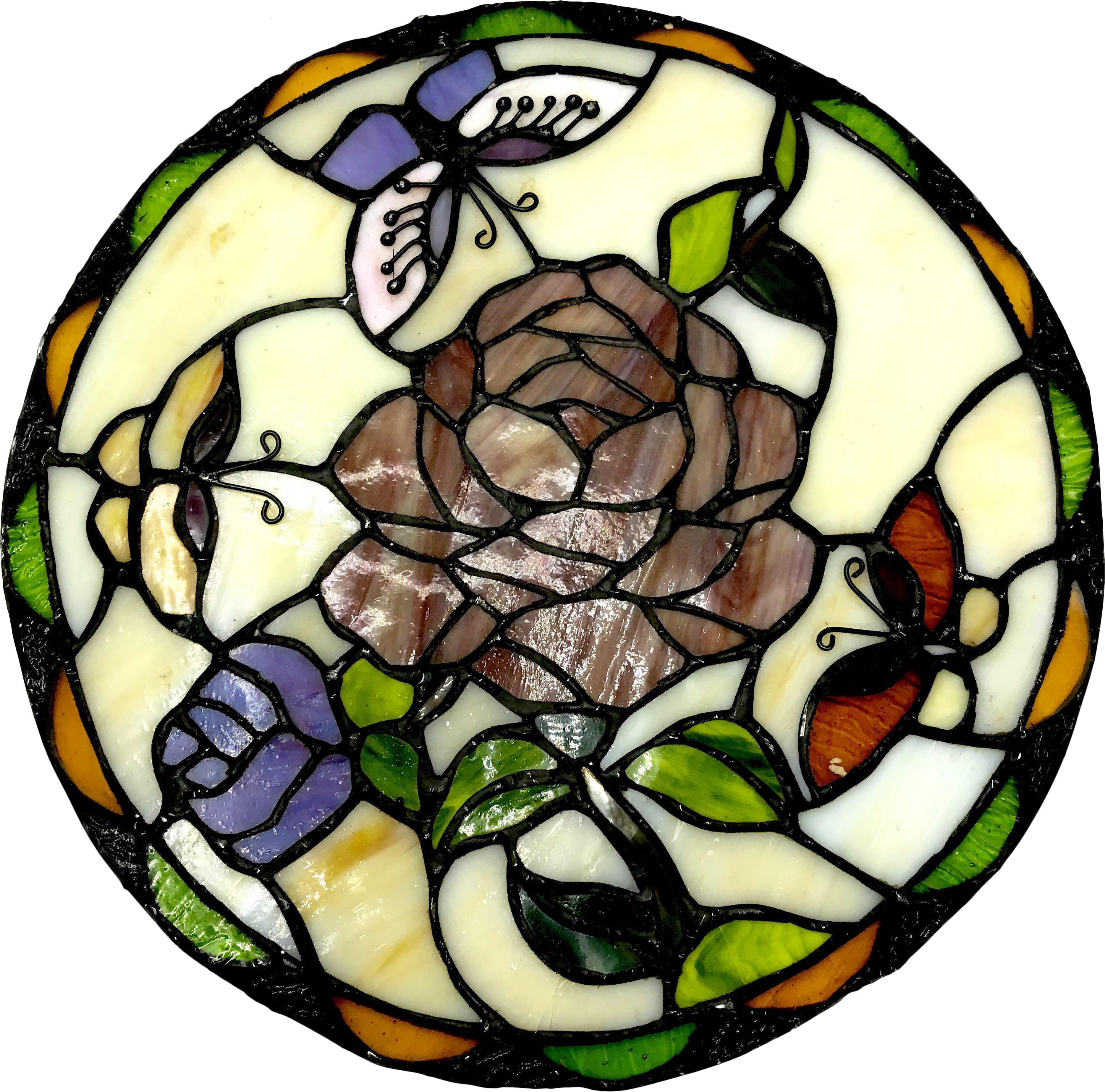 Stained Glass Transparent Transparent Background - Stained Glass (3213x3176), Png Download