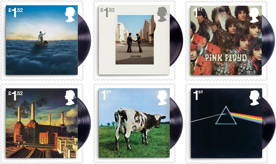 Pink Floyd Stamp Set (884x527), Png Download