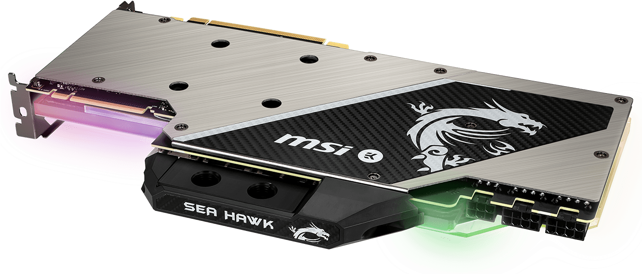 Questionany News About Msi 2080 Ti Sea Hawk X I Can't - Msi Geforce Rtx 2080 Ti Sea Hawk Ek X (1280x554), Png Download