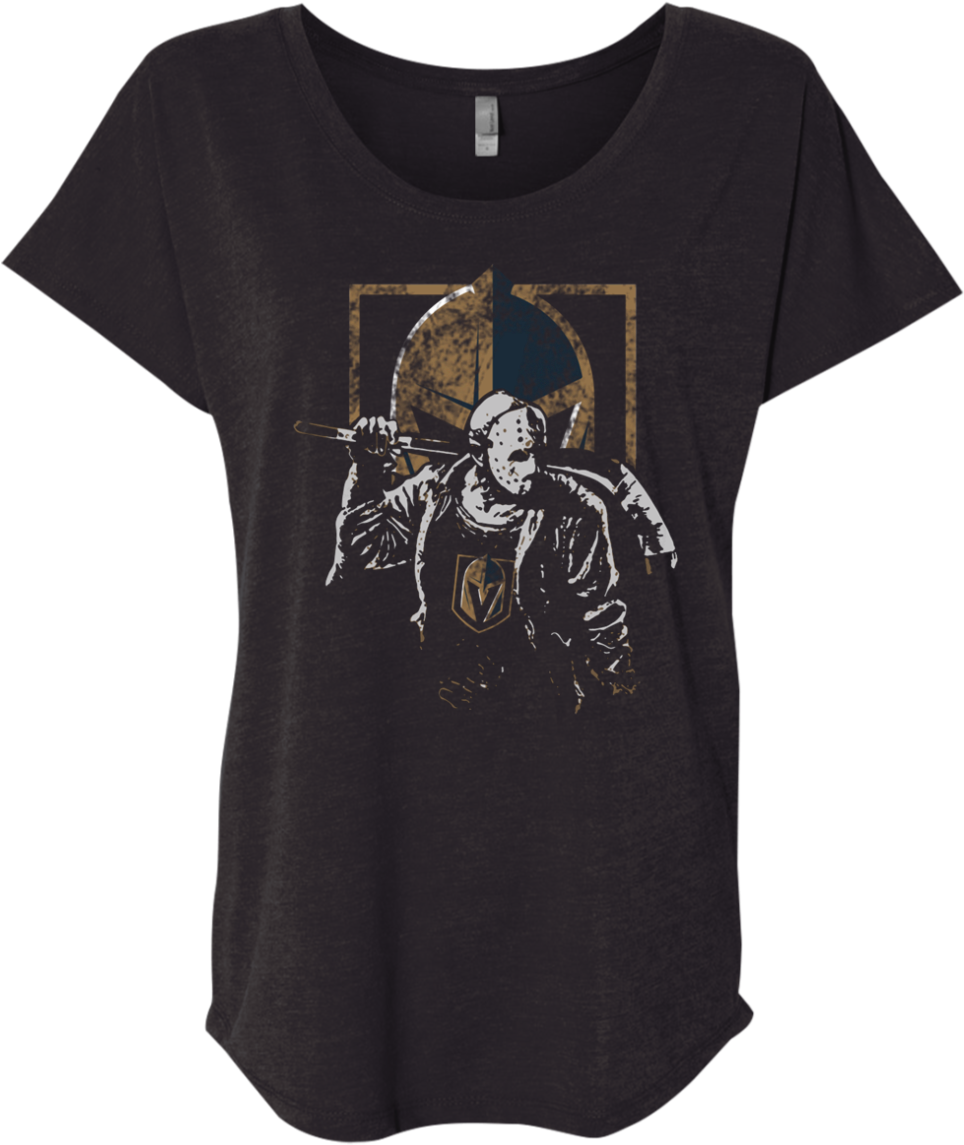 Jason Voorhees Vegas Golden Knights Halloween Shirt - T-shirt (1155x1155), Png Download