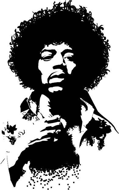 Jimi Hendrix Poster, Laser Engraving, Blues Rock, Logo - Jimi Hendrix (478x675), Png Download
