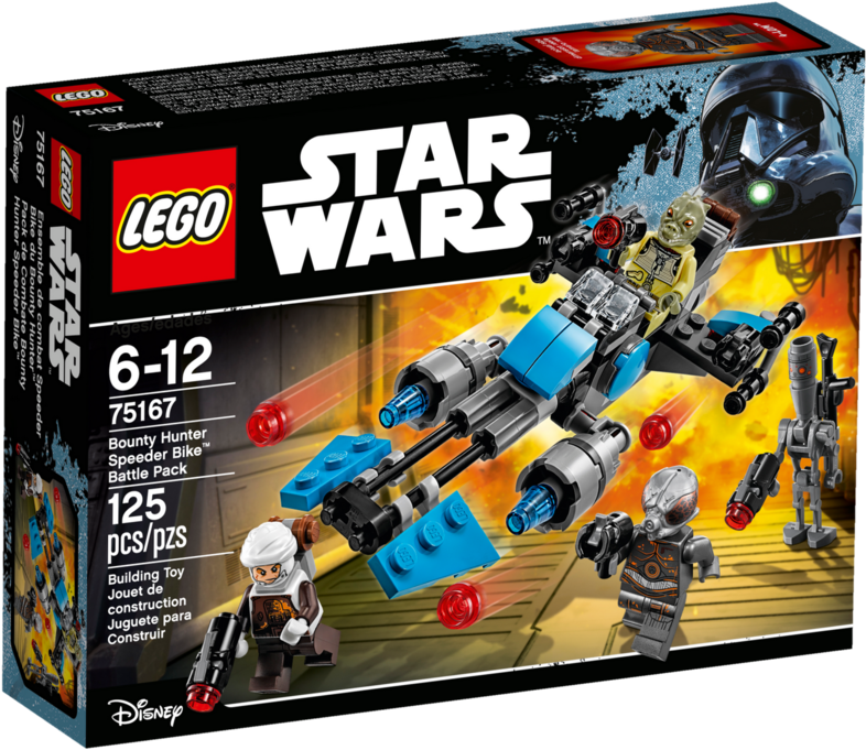 75167 Bounty Hunter Speeder Bike Battle Pack - Star Wars Bounty Hunter Lego Sets (1200x900), Png Download
