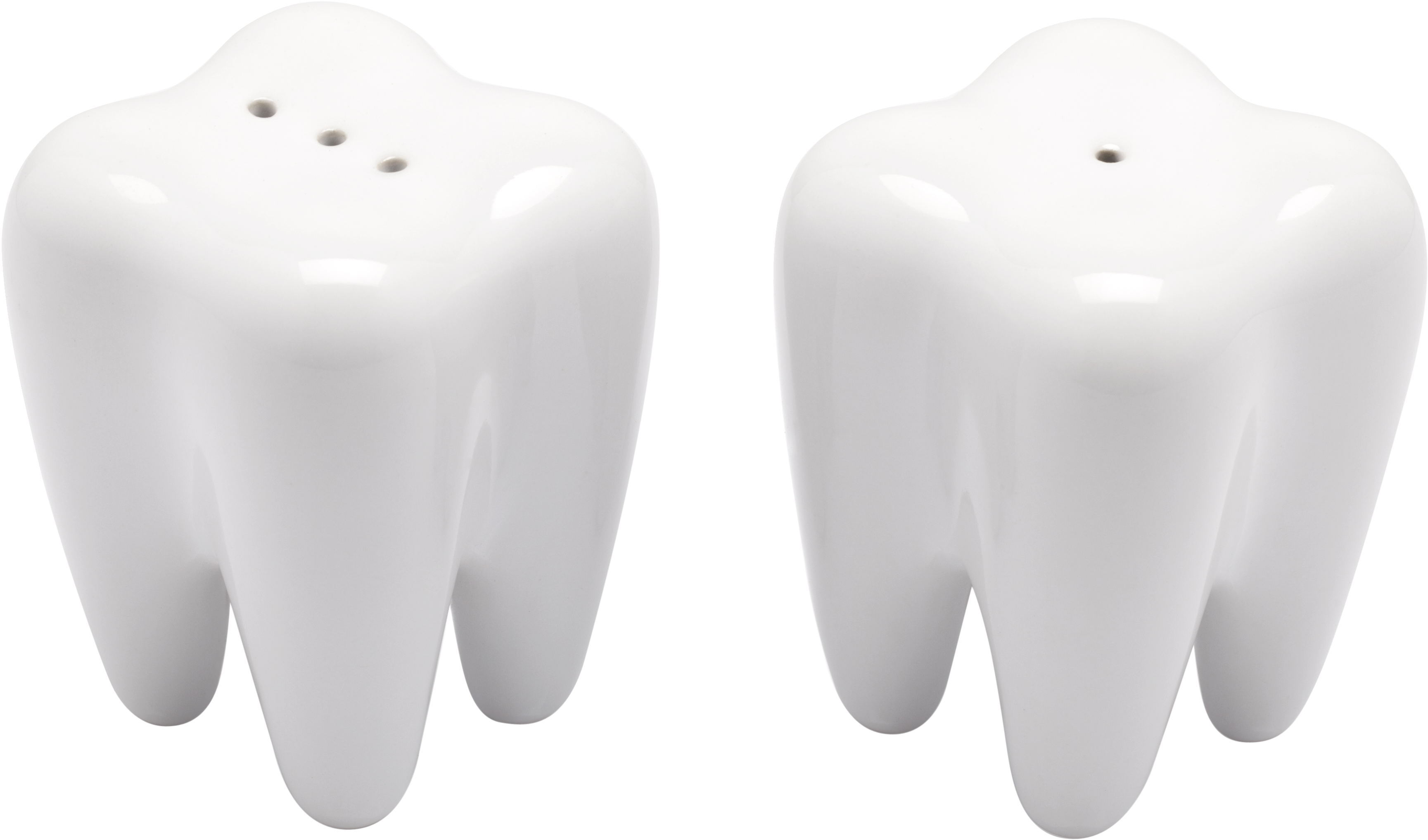 Display Gallery Item 1 - Tooth Salt And Pepper Shakers (4119x3154), Png Download