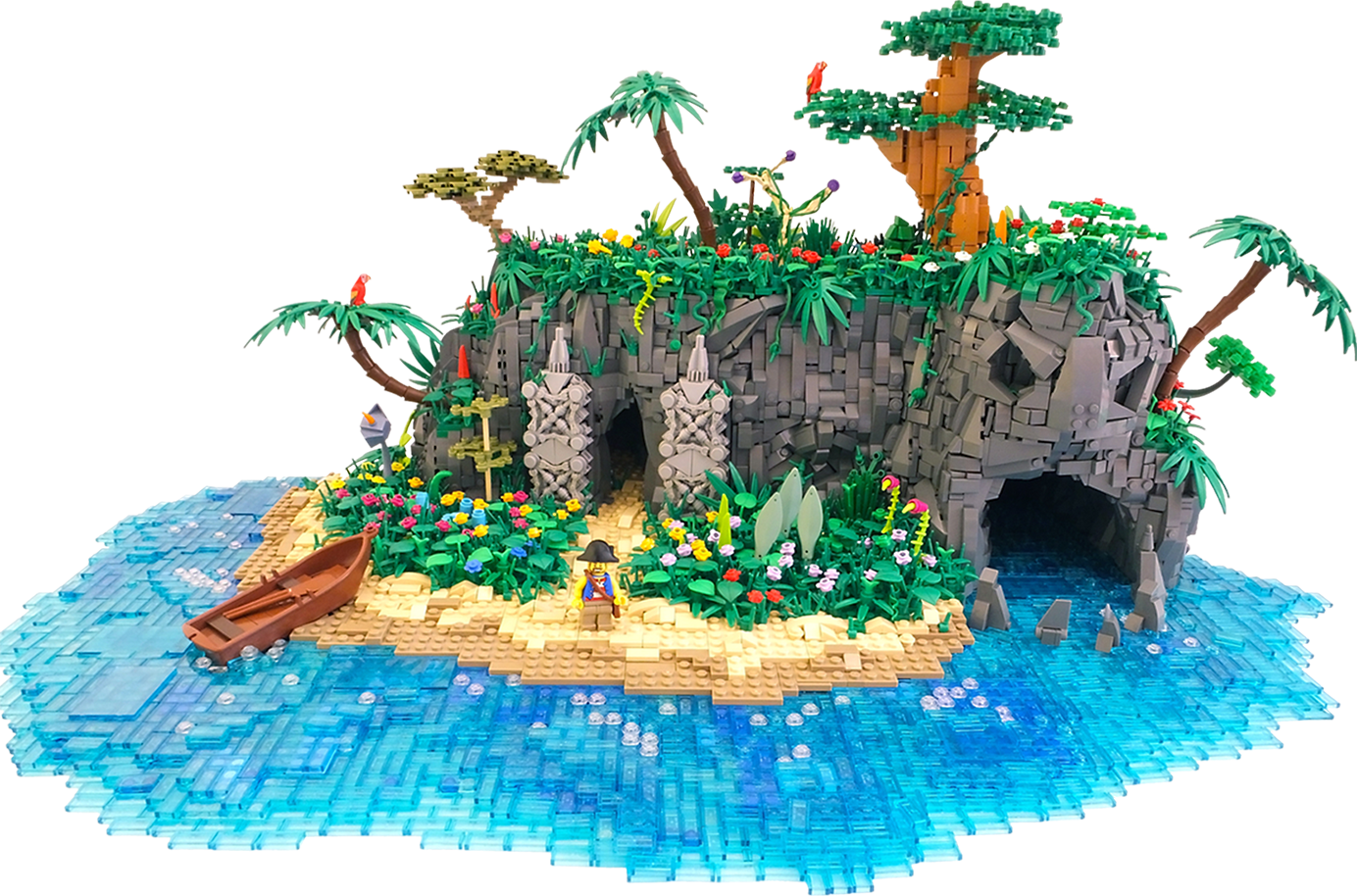 Presentation - Lego Skull Island (1384x914), Png Download