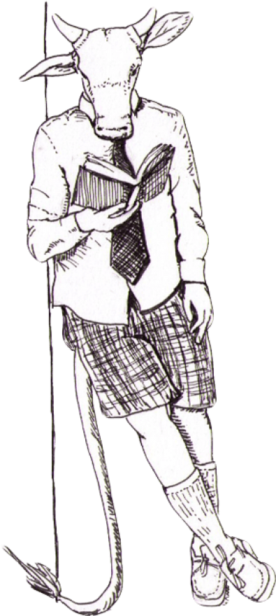 Free Png Download Reading Minotaur Png Images Background - Reading Minotaur (480x880), Png Download