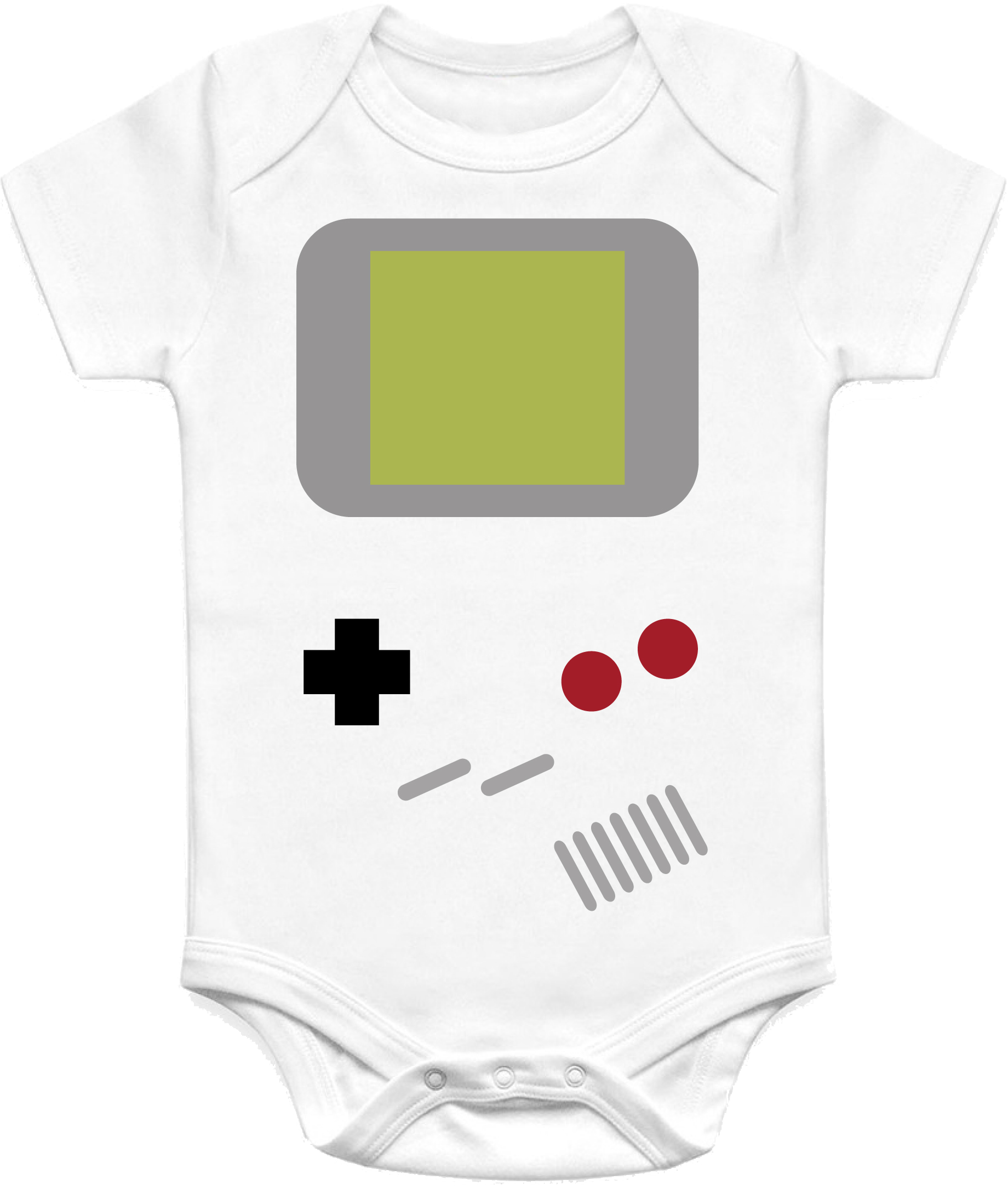 Game Boy Inspired Baby Vest 2122 P - Game Boy (1839x2201), Png Download