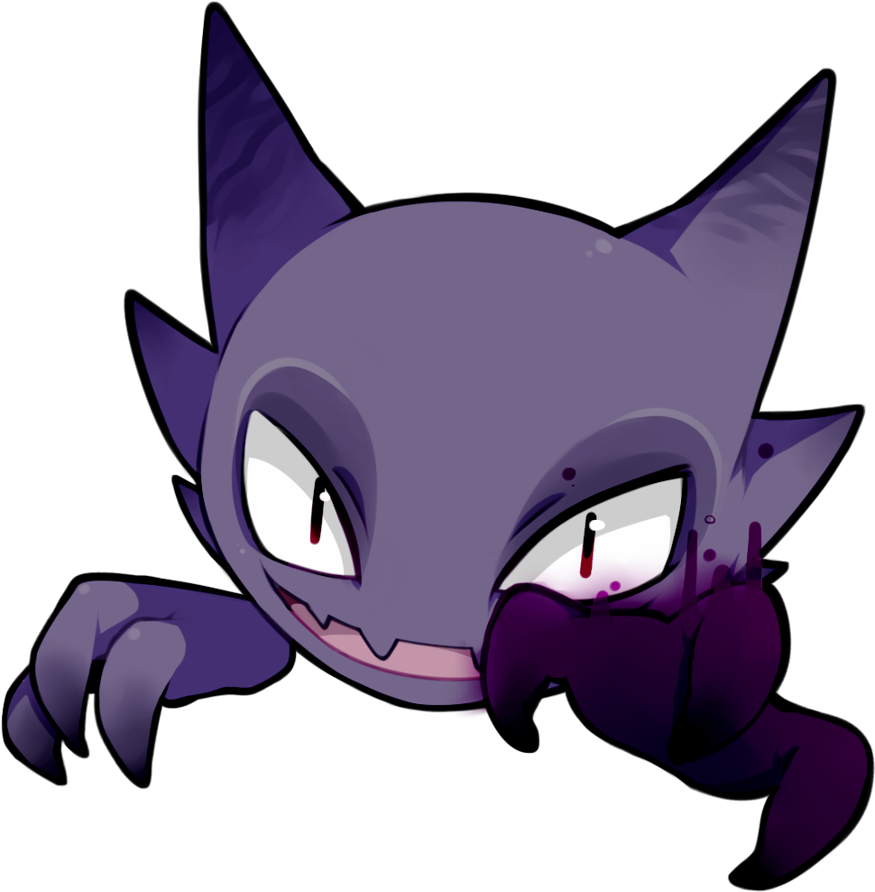 Gave Haunter Another Work Through And He Came Out Much - Cartoon (1000x1000), Png Download
