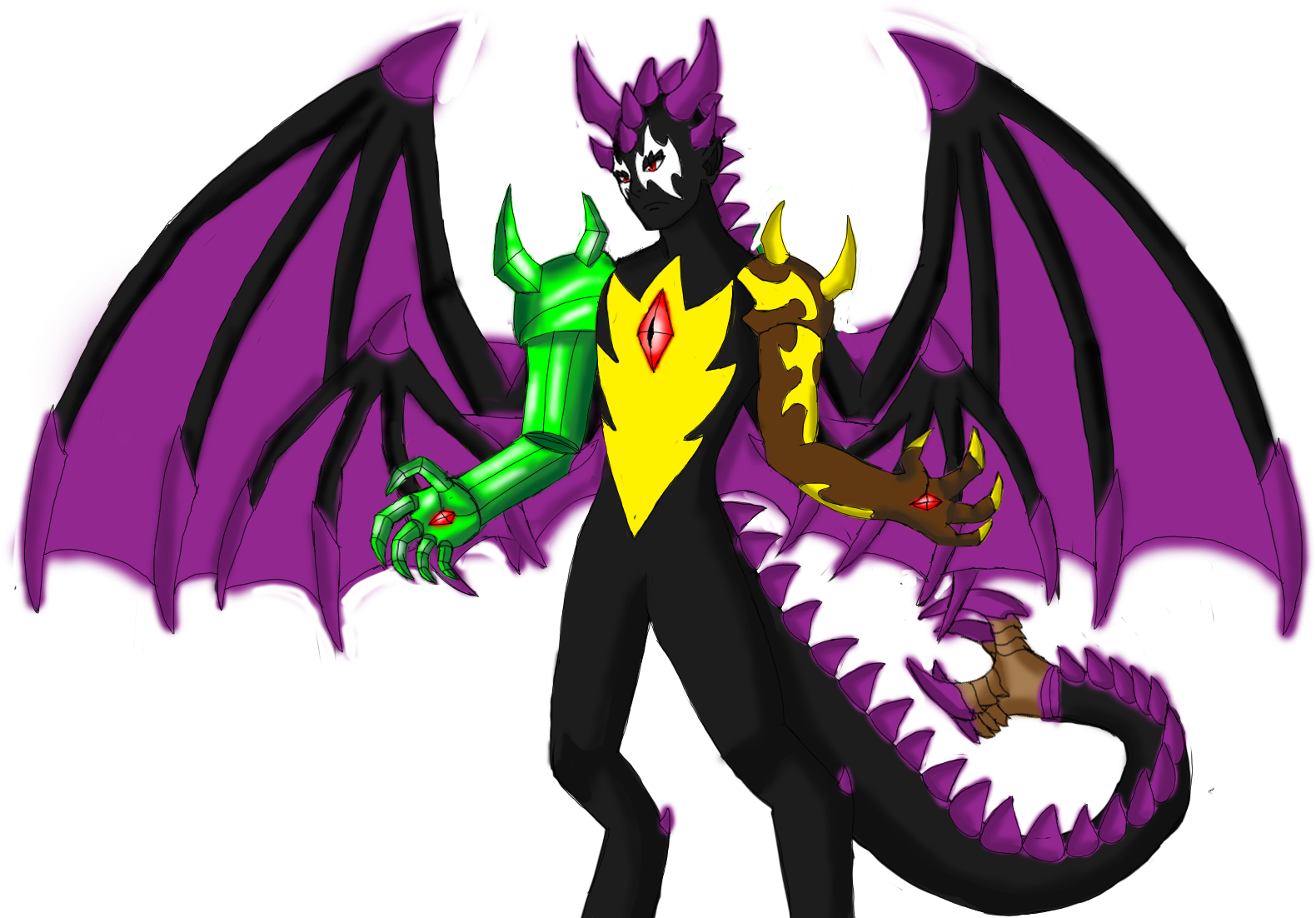 Bbcf Uno Zilltron Story Mode Left Side - Dragon (1604x1101), Png Download