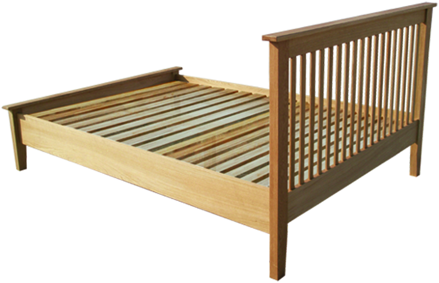 Product Code Oak12-2 - Bed Frame (1437x927), Png Download