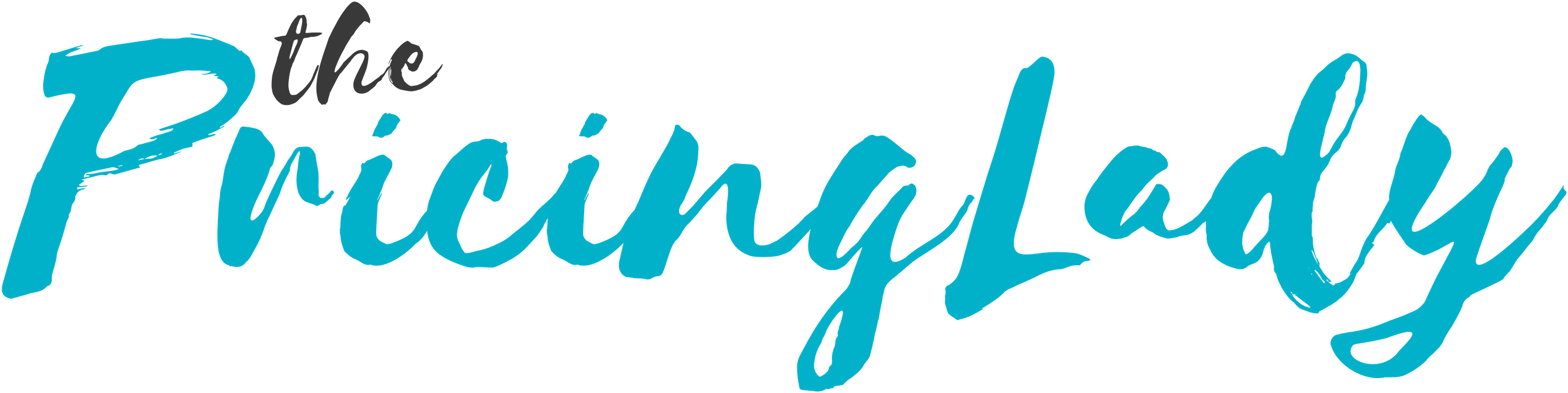 The Pricing Lady - Calligraphy (3000x1055), Png Download