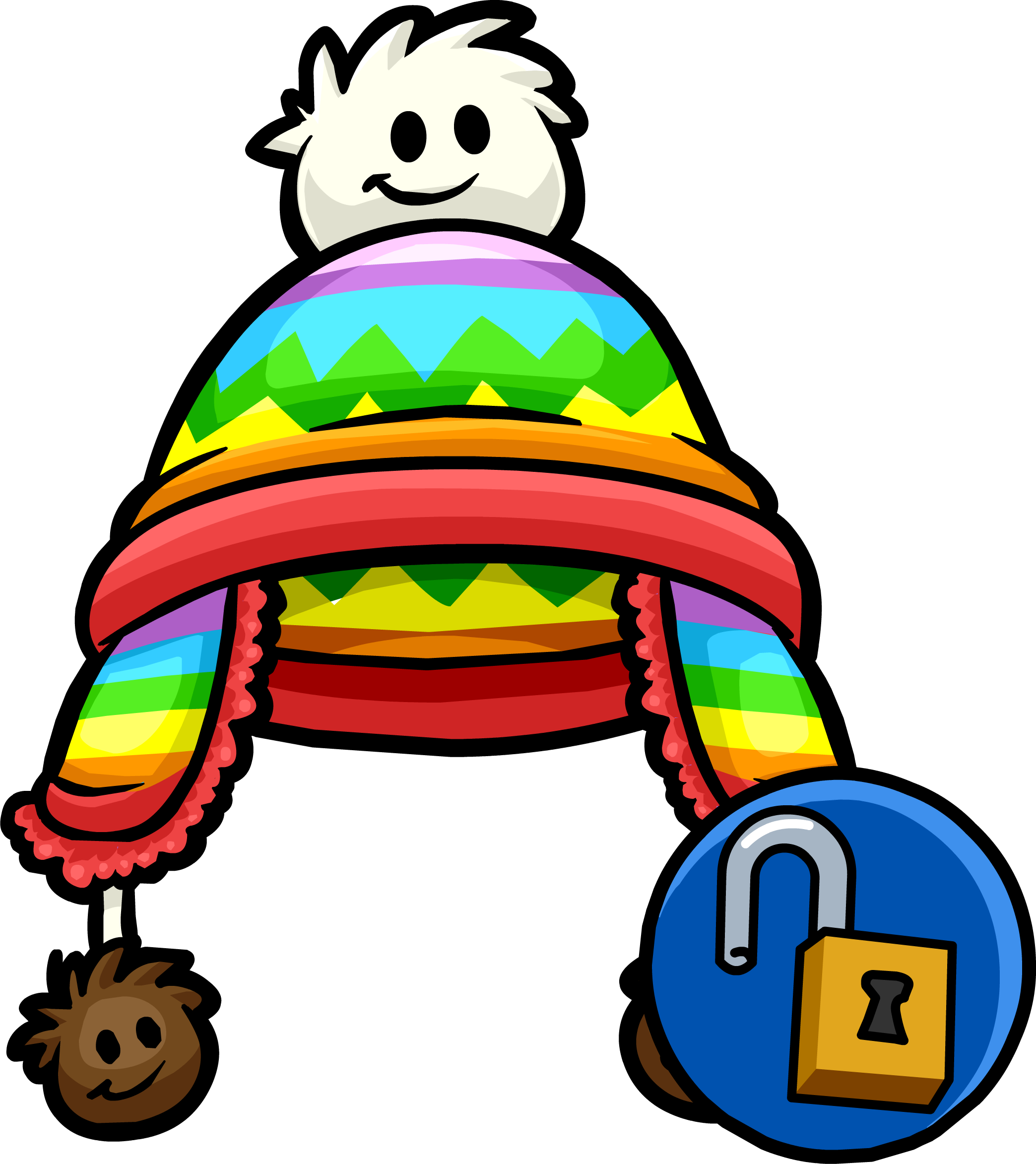 Club Penguin Codes For Puffles Hats - Club Penguin All Clothing Ids (2088x2346), Png Download