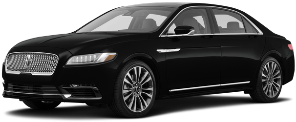 Black Label Awd Sedan - Lincoln Continental 2018 Black (800x400), Png Download