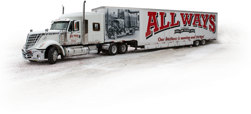 All Ways Moving & Storage Transportation Vehicle - Trailer Truck (1024x683), Png Download
