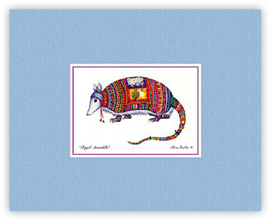 Royal Armadillo Mini-print By Nora Butler - Indian Elephant (600x600), Png Download