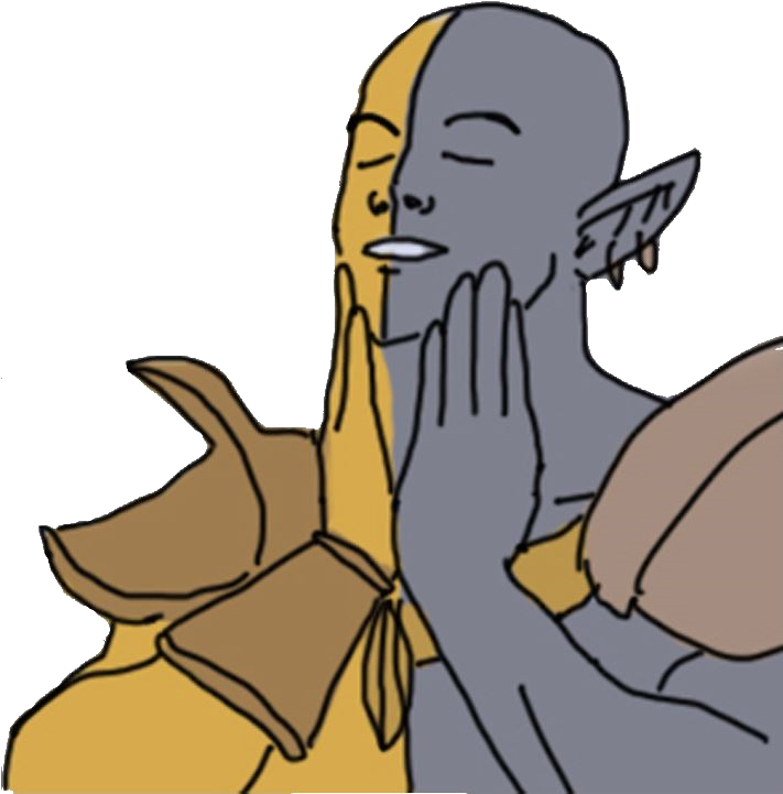 Though Now That I Think About It It Would Be Retardedly - Dunmer Master Race (711x743), Png Download