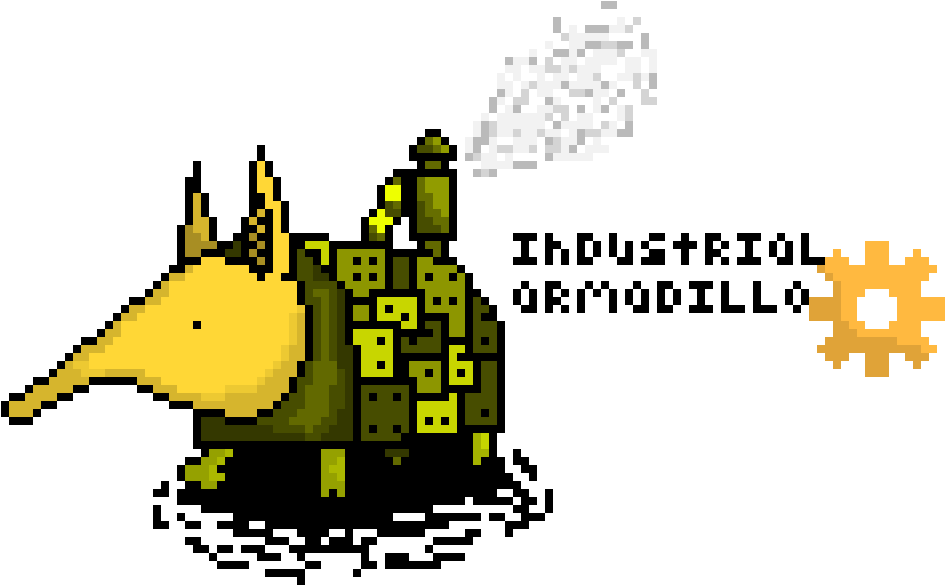The Industrial Armadillo - Cartoon (1120x664), Png Download