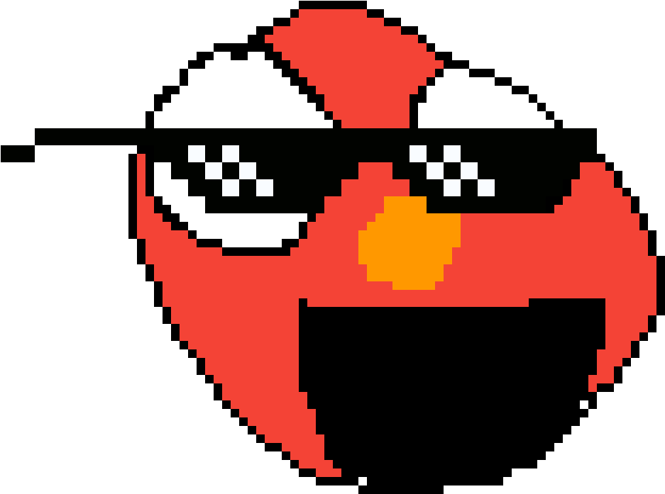 Pixilart Elmo Anonymous Png Mlg Elmo - Chill Emoji (1200x1200), Png Download