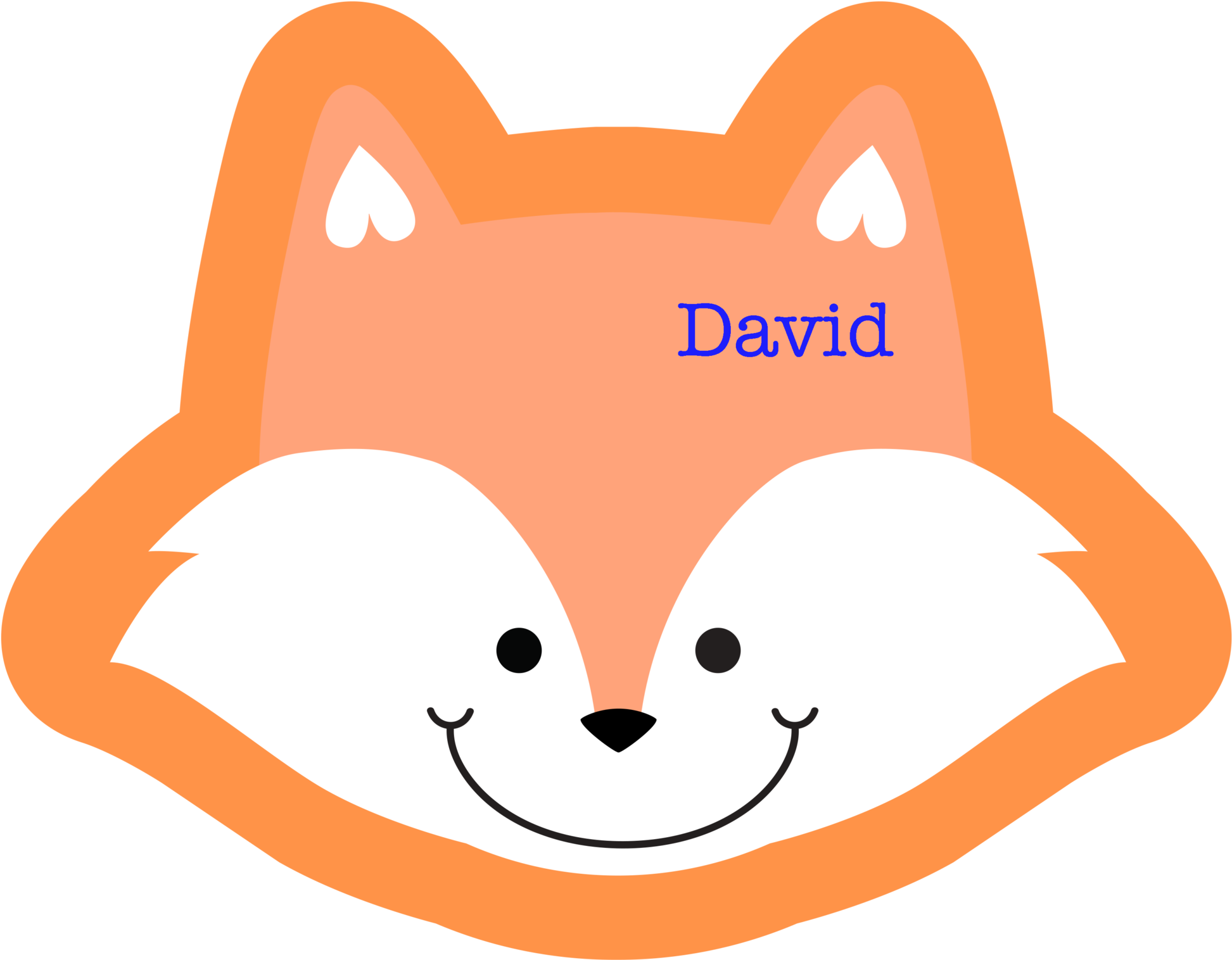 Felix The Fox Happy Blankie - Cartoon (2048x1588), Png Download