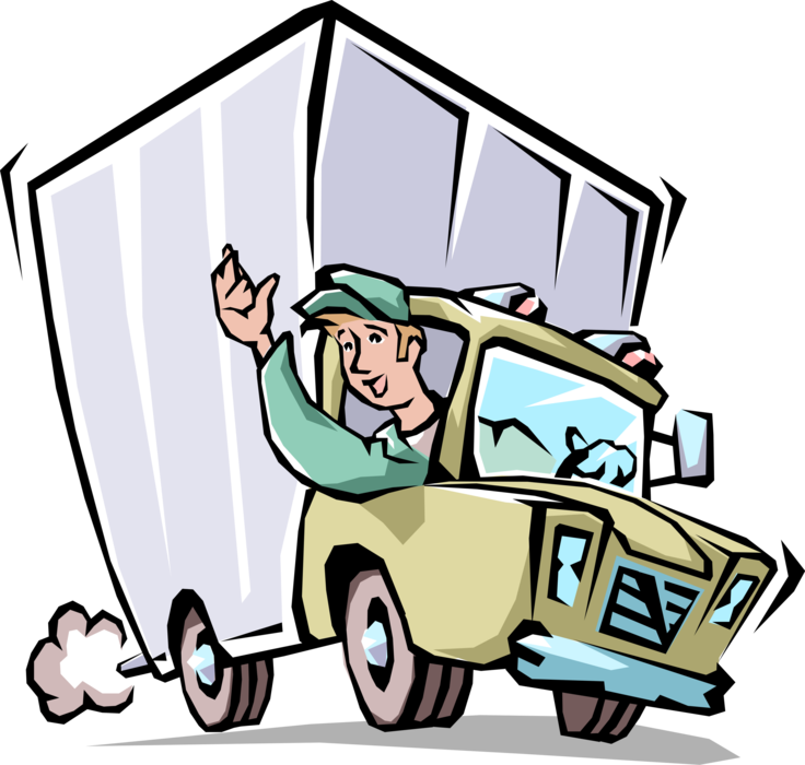 More In Same Style Group - Truck Delivery Clipart (736x700), Png Download