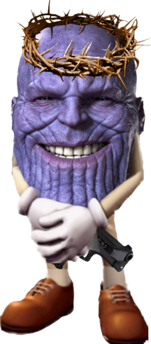Thanos As A Eggplant (480x1096), Png Download