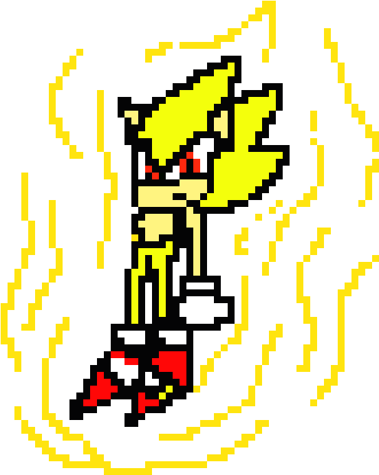 Super Sonic (630x700), Png Download