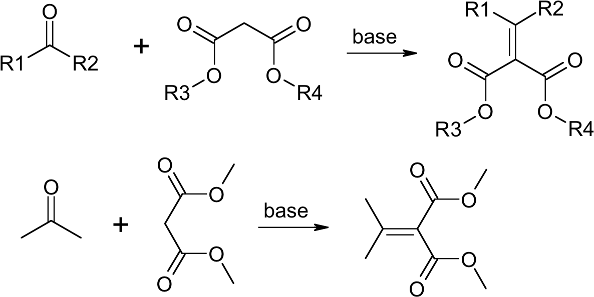 Knoevenagel Condensation - Diagram (1213x628), Png Download