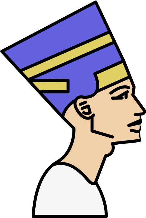 This Png File Is About Head , Busy , King Tut , History - Line Egyptian Head Drawing (679x800), Png Download