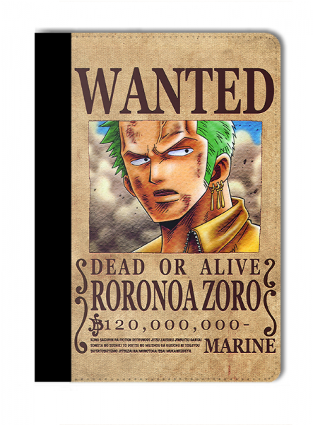Leather Ipad Wanted Op 006 - Hinh One Piece Roronoa Zoro (600x600), Png Download