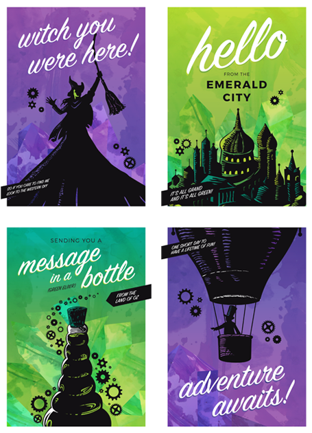 Buy Online Wicked - Poster Wicked Musical (520x670), Png Download