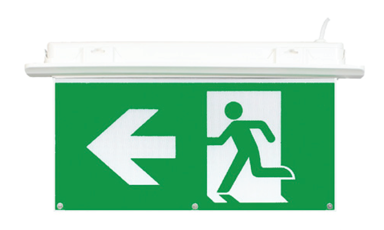 4 In 1 Emergency Led Exit Sign - Fire Exit Signage Left Arrow (789x789), Png Download