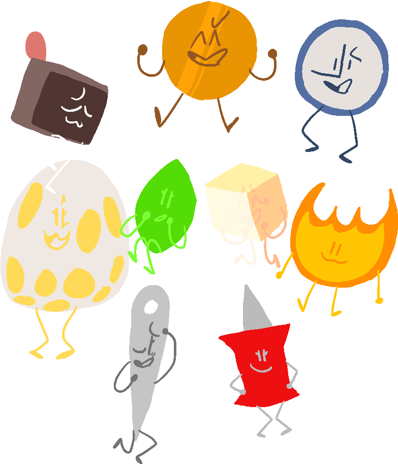 Day 7 Of Objectober- Team Cake, - Coiny Firey Needle Pin Bfb (800x1000), Png Download