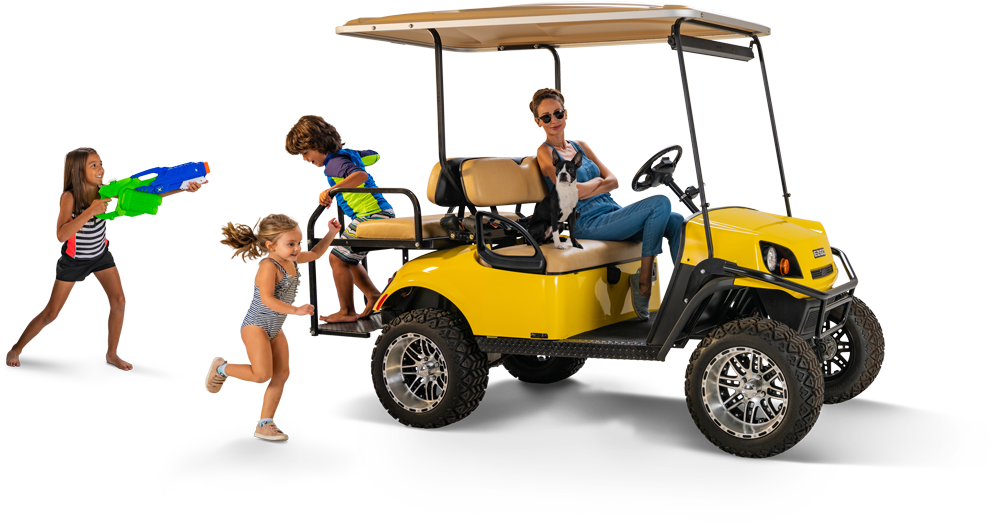 Famdamily - Golf Cart (1000x523), Png Download