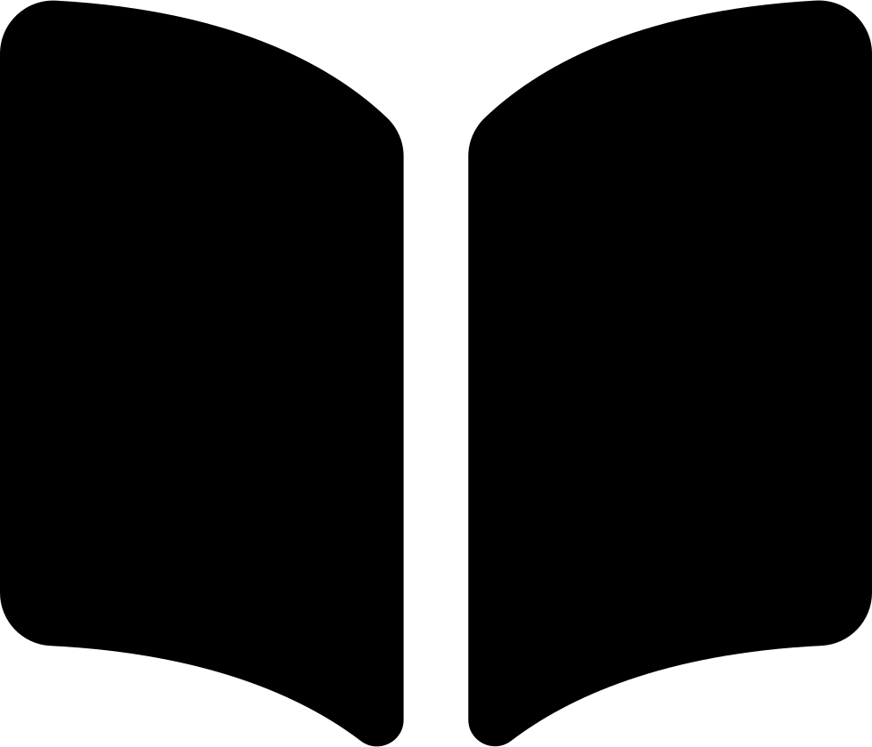 Book Opened Filled Reading Tool Comments - Symmetry (980x840), Png Download