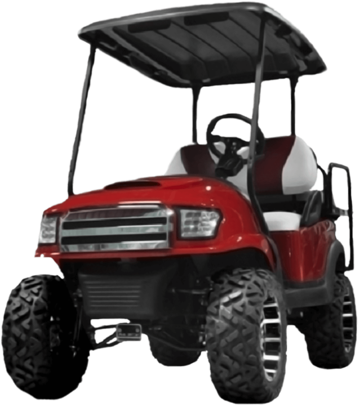 Custom Red Alpha Body By Brazos Valley Golf Cars - Body Kit Club Car (768x816), Png Download