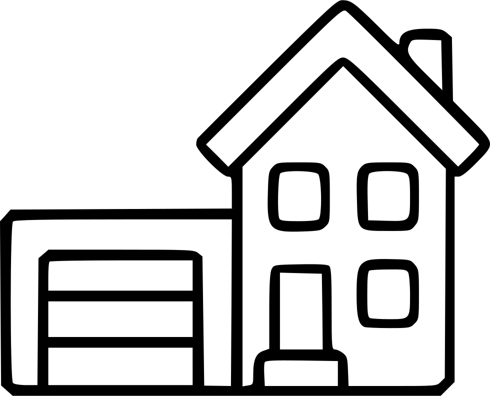 Png File Svg - House Icon Outline (980x792), Png Download