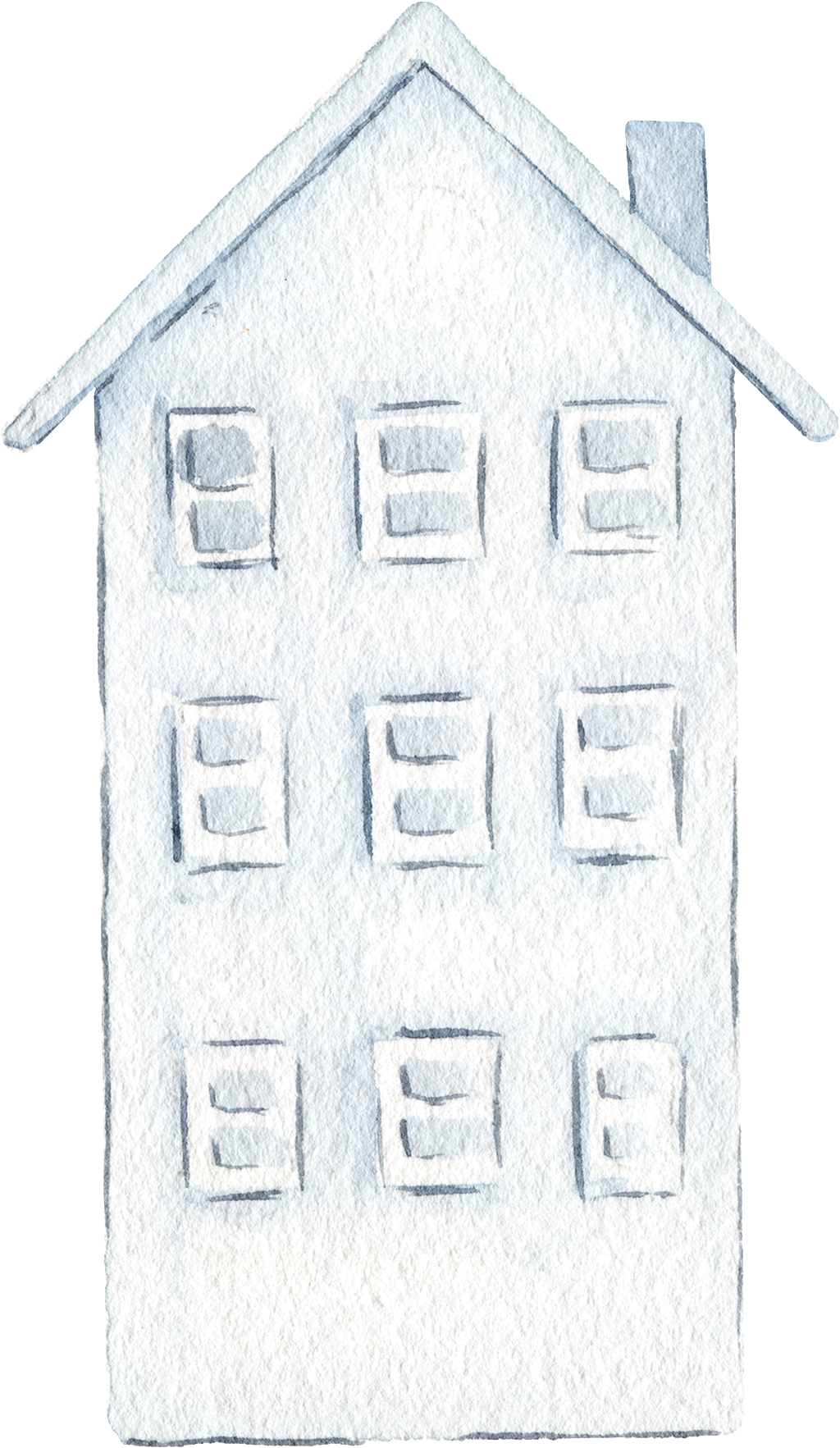 Multi Storey Cottage Transparent Decorative - House (1024x1765), Png Download