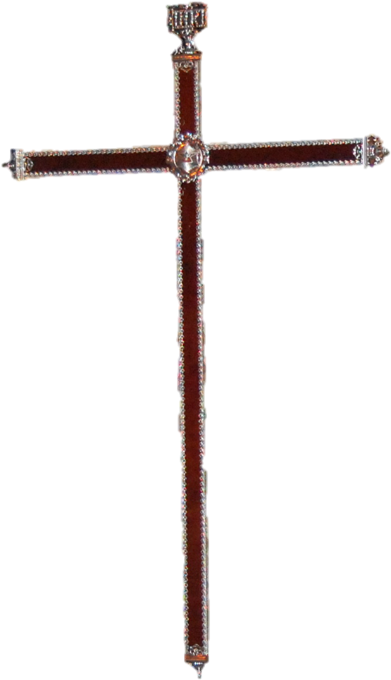 Va Escoltada Por Dos Faroles De Centímetros Realizados - Cross (661x1044), Png Download