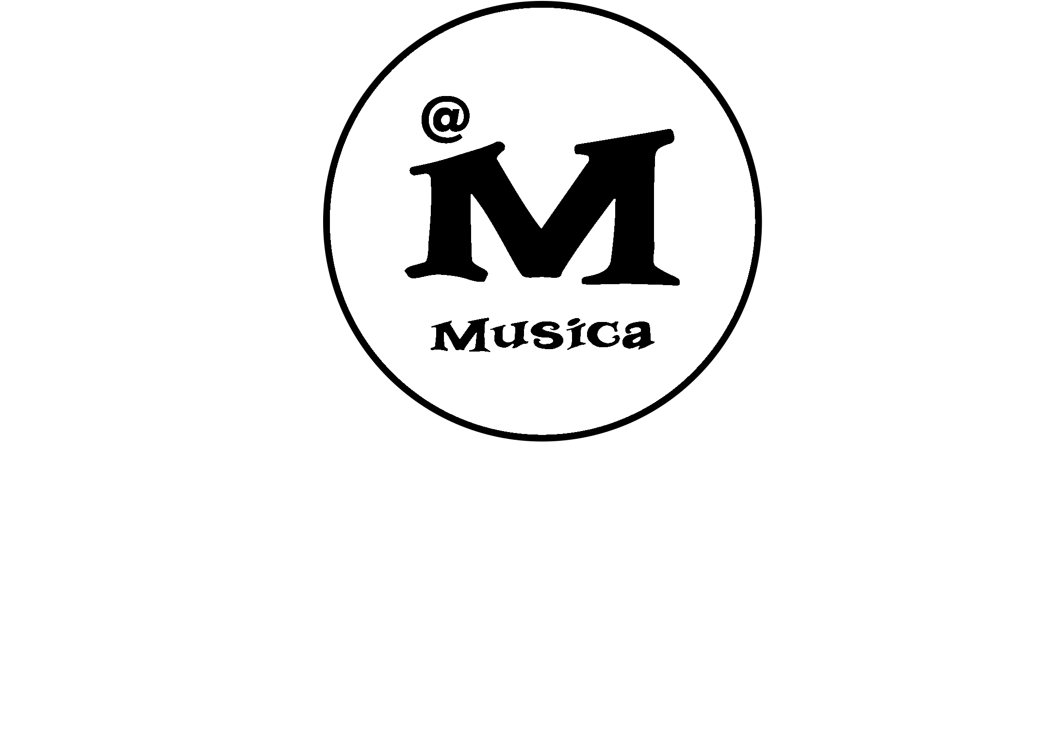 Musica And Compact Disc Wherehouse Logo Black And White - Music (2400x2400), Png Download