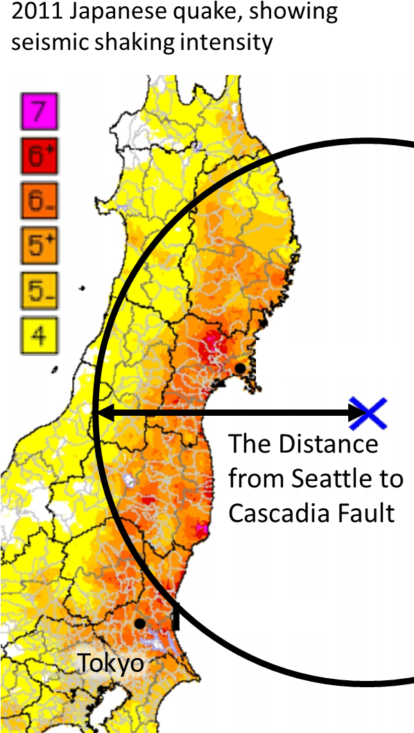As For Shaking, Cascadia Is Far Enough Away From Seattle - Illustration (605x1077), Png Download